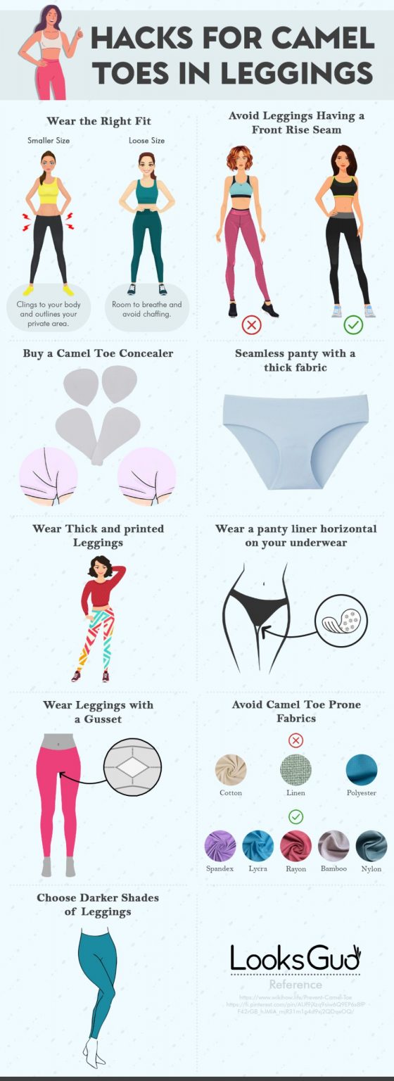 Hacks For Camel Toes in Leggings - Shit Hot Infographics